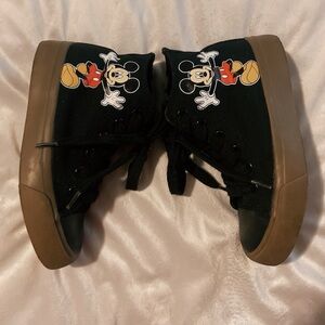 Disney Mickey Mouse Black High-Top Sneakers